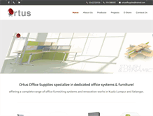 Tablet Screenshot of ortusoffice.com.my
